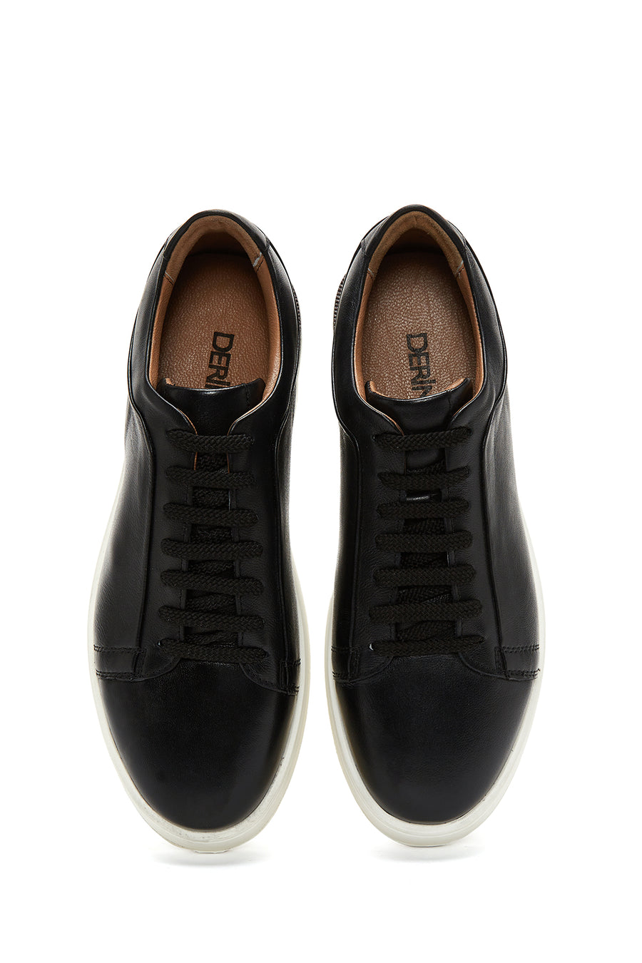Erkek Siyah Deri Sneaker