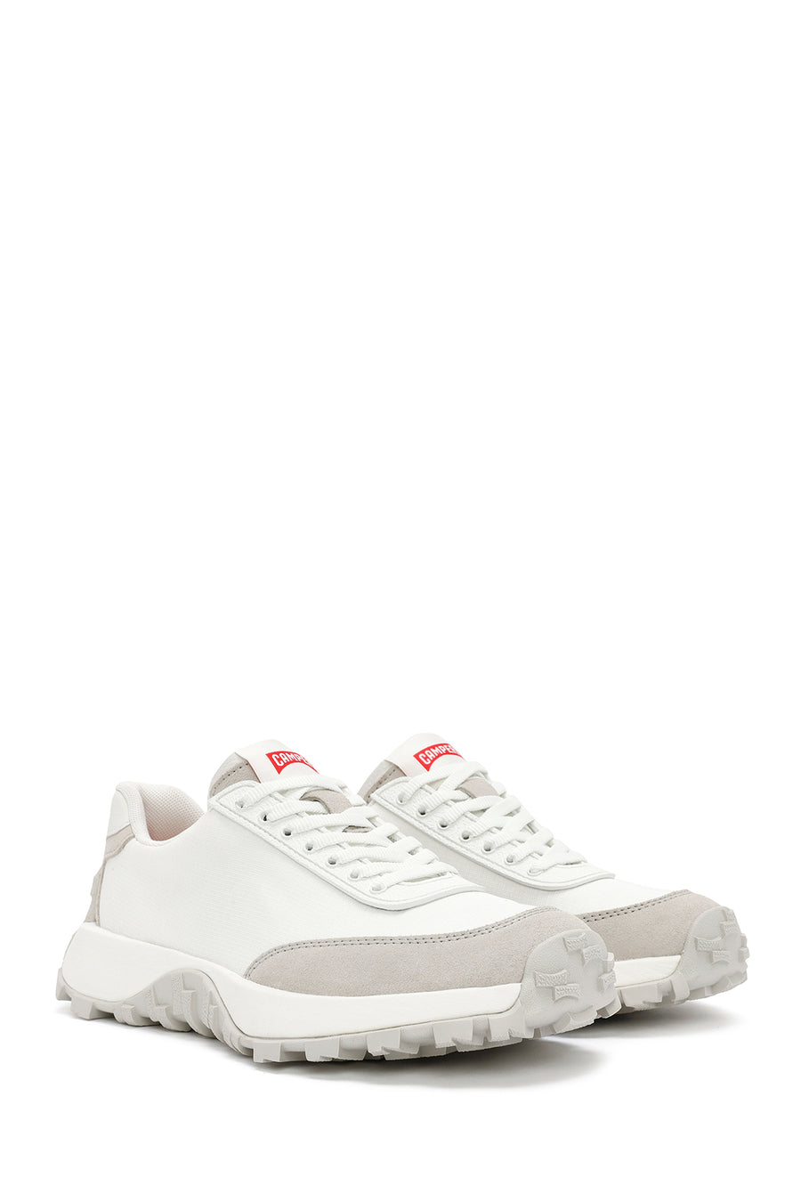 Camper Women's White Drift Trail Vibram Lace-Up Sneakers