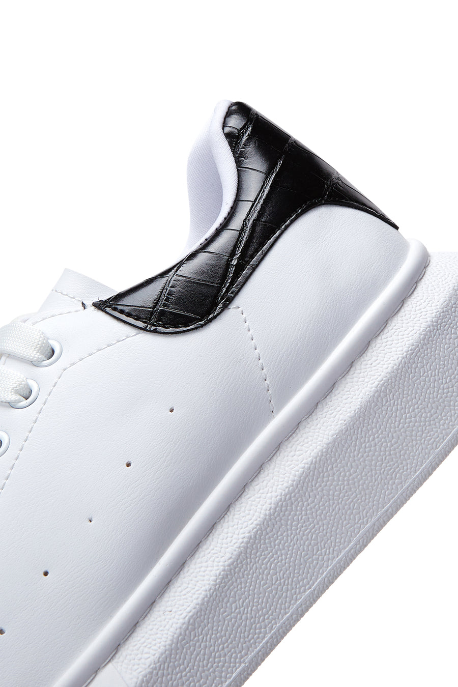 Erkek Beyaz Kalın Tabanlı Sneaker