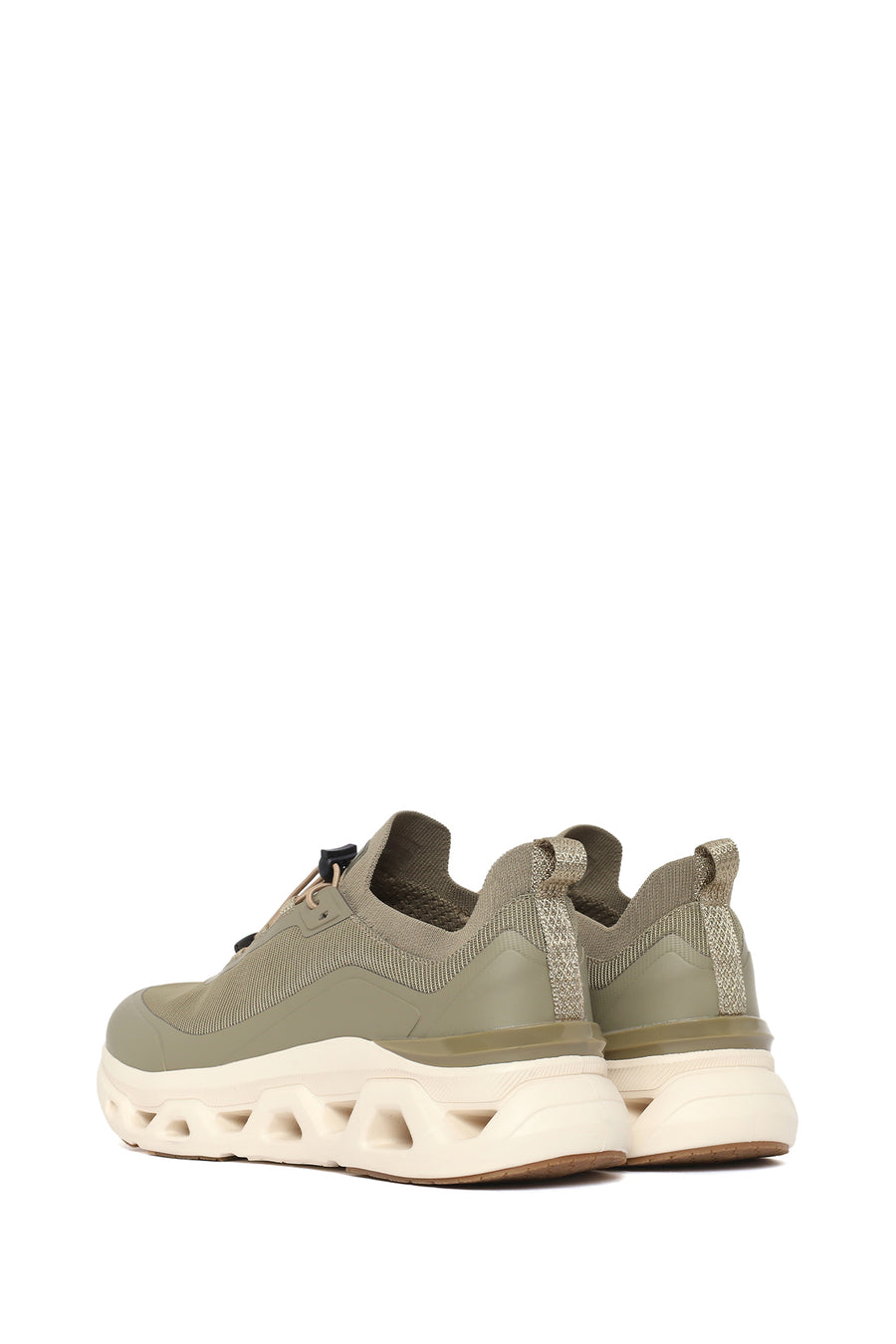 Derimod Zero Erkek Haki Kalın Tabanlı Bağcıklı Kumaş Sneaker