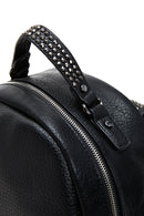 Women's Black Metal Detailed Backpack | Derimod