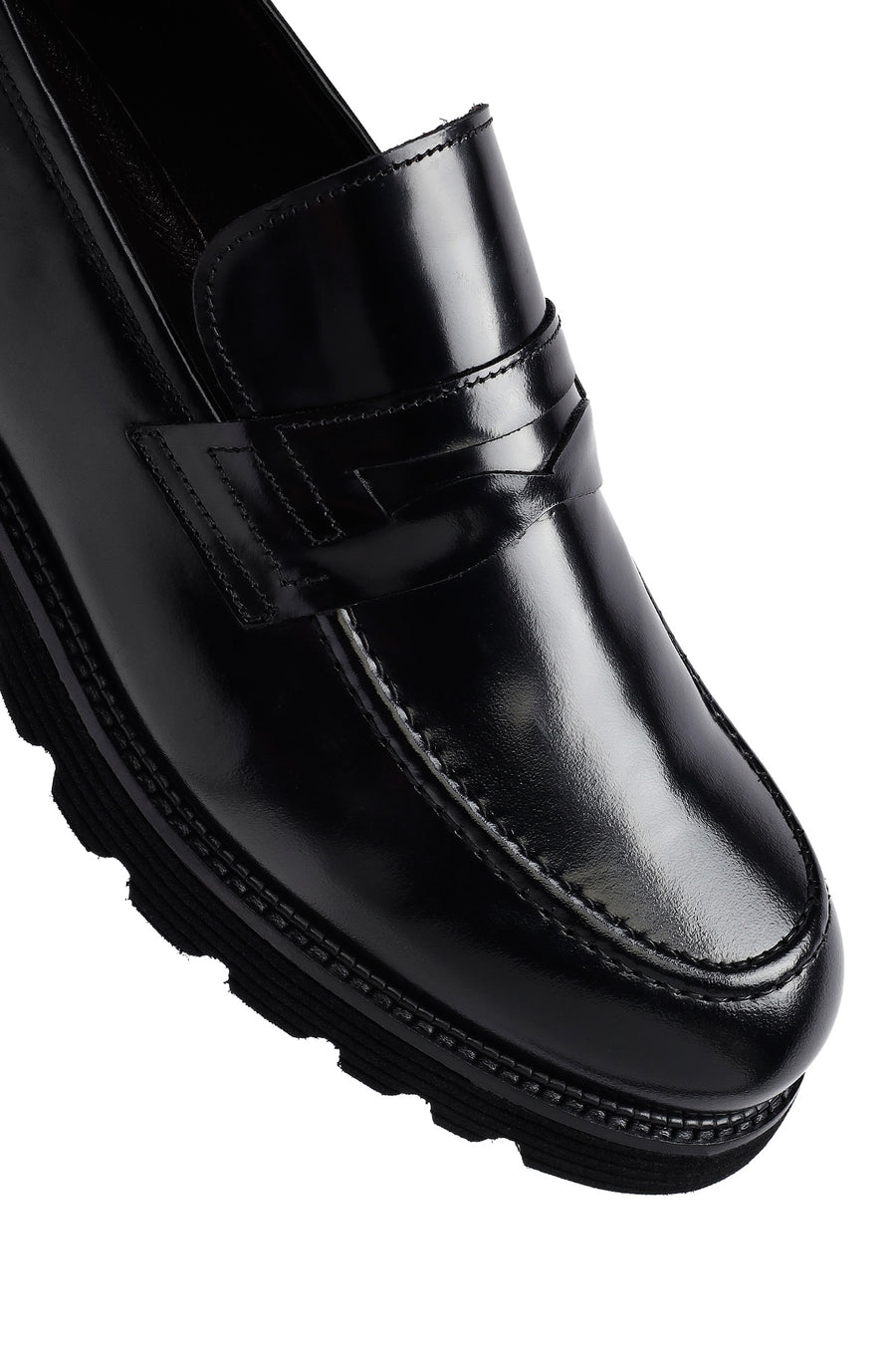 Erkek Siyah Deri Klasik Loafer