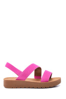 Kadın Pembe Casual Düz Sandalet | Derimod
